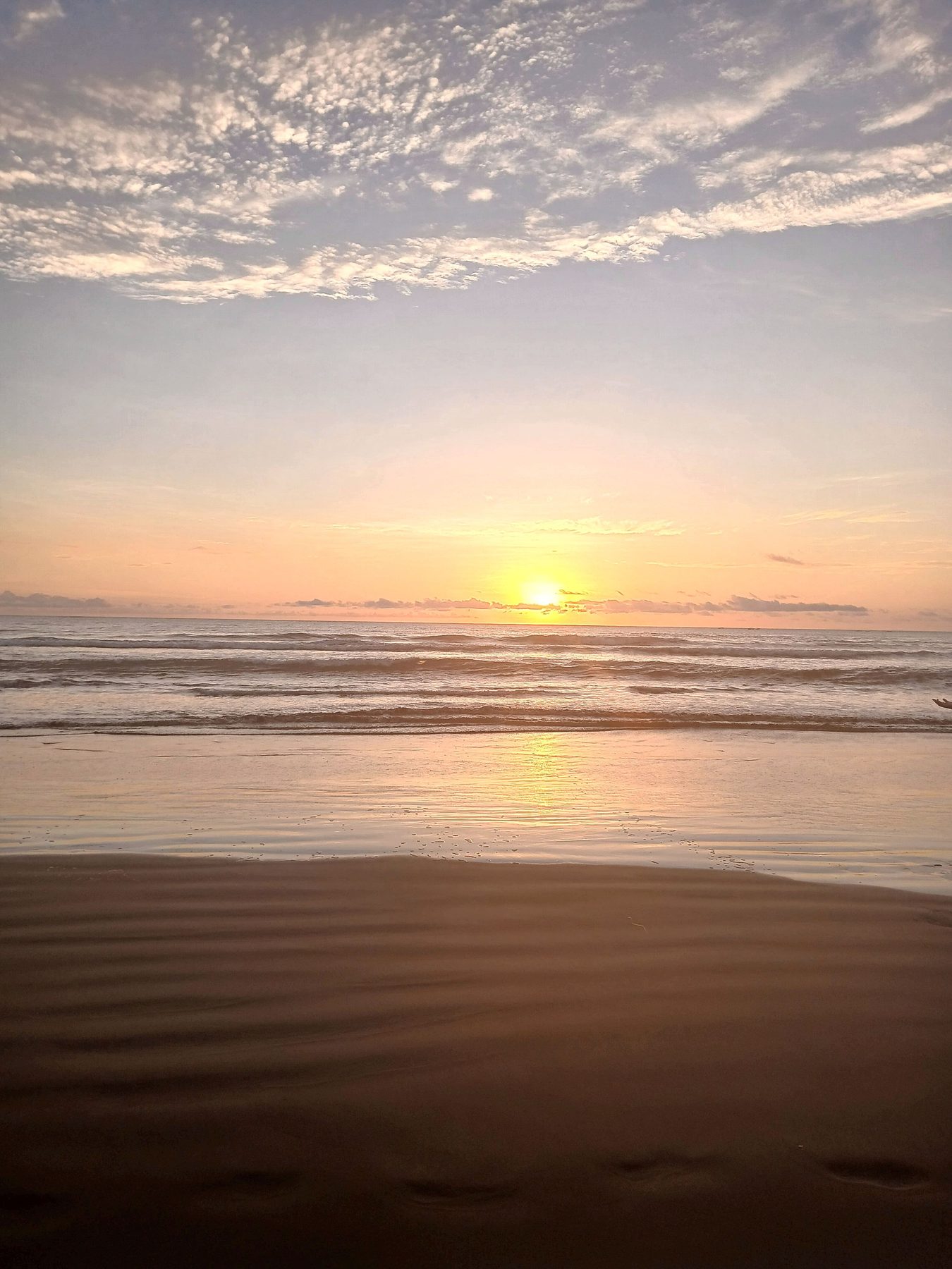 Surf at sunset