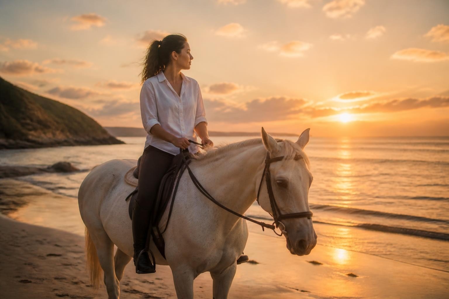 Sunset Horseback Ride: A Magical Wellness Experience